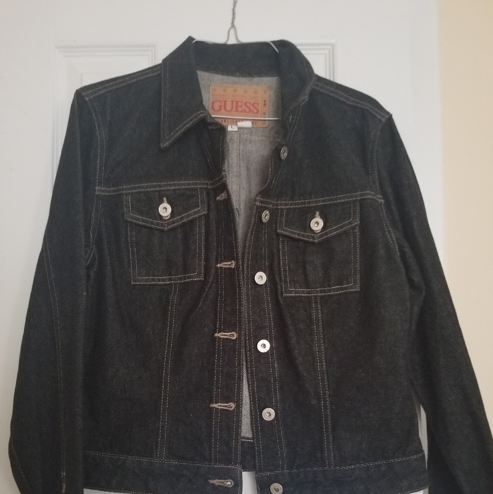 Black denim jacket